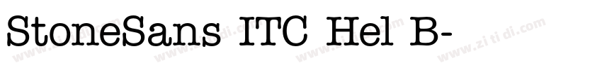 StoneSans ITC Hel B字体转换 StoneSans ITC Hel B字体转换
